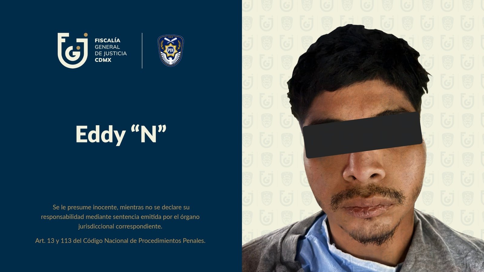 Detienen a Eddy “N”, Otro de los Presuntos Involucrados en Muerte de Mujer Quemada Viva en GAM
