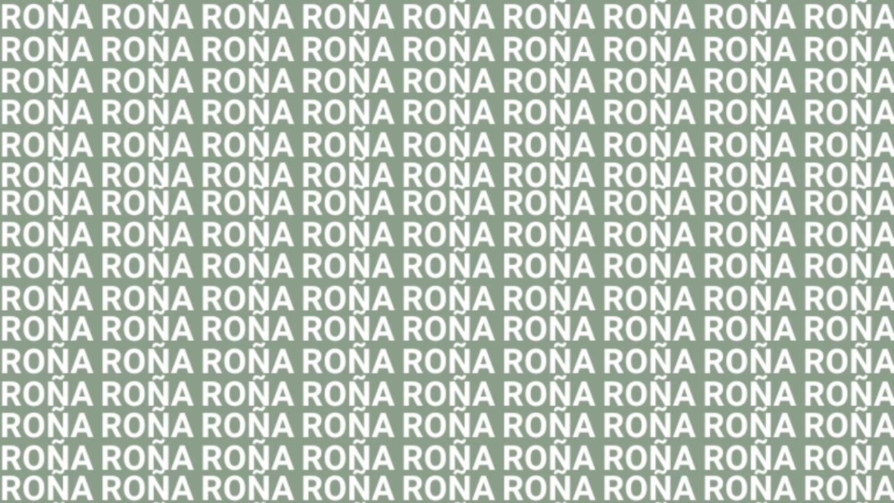 Sólo la mente de un maestro puede encontrar la palabra ‘ROTA’ en menos de 5 segundos