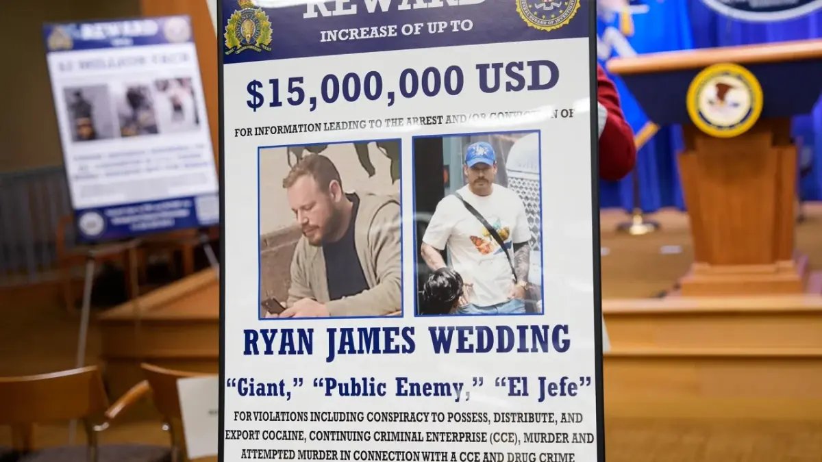 FBI ofrece recompensa por información sobre Ryan James Wedding, vinculado con el Cártel de Sinaloa