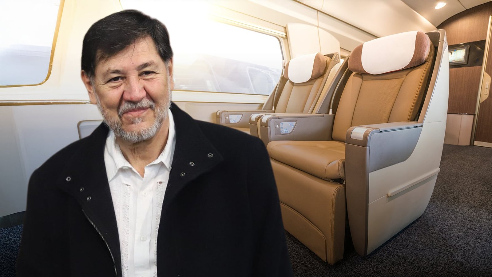 VIDEO: Capitán a Fernández Noroña en vuelo de primera clase de Roma a CDMX: ‘El asiento se hace cama’