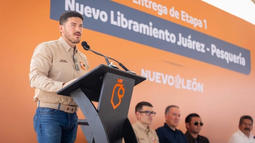 Samuel García potencia zona este de Nuevo León con etapa 01 del libramiento Juárez-Pesquería