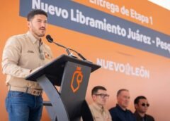 Samuel García potencia zona este de Nuevo León con etapa 01 del libramiento Juárez-Pesquería