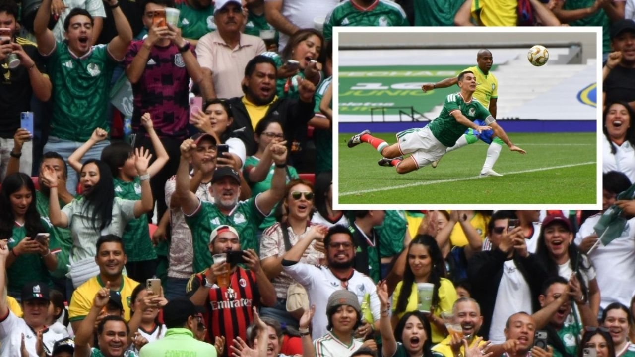 El estadio Banorte viajó en el tiempo: leyendas de México y Brasil encendieron la fiesta mundialista